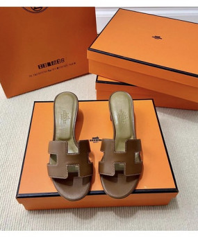 에르메스 올수공 오아시스 슬리퍼 샌들 스위프트 38